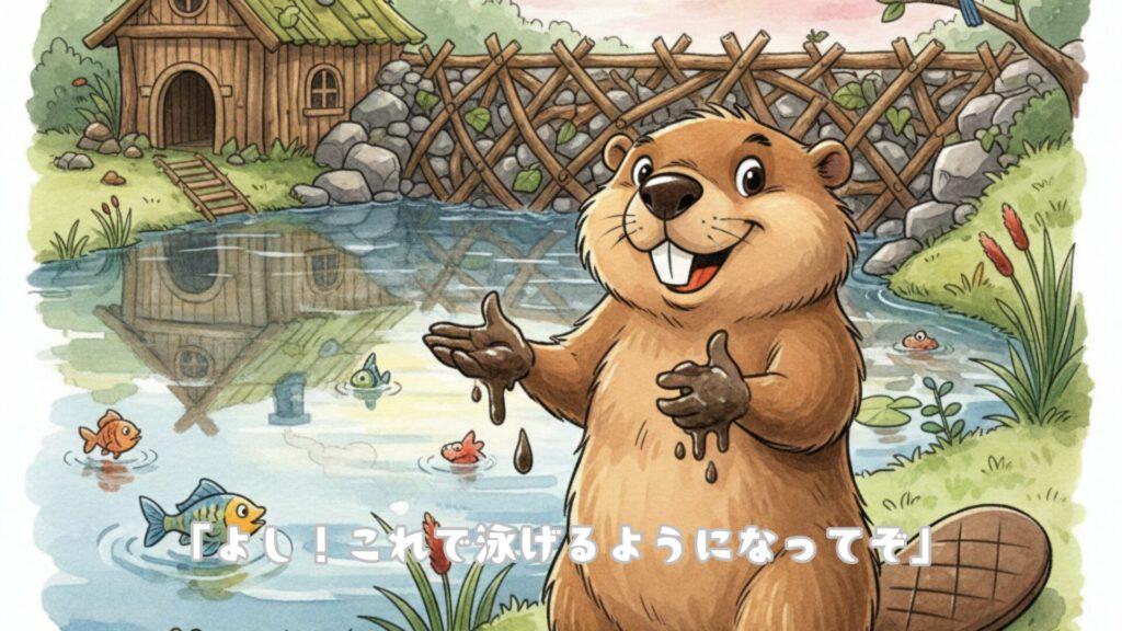 「よし!これで泳げるようになってぞ」