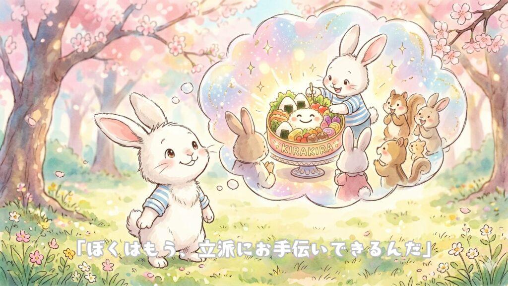 「ぼくはもう、立派にお手伝いできるんだ」