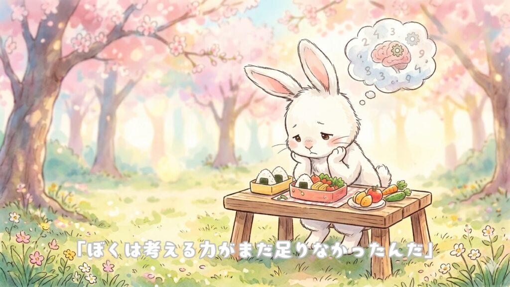 「ぼくは考える力がまだ足りなかったんだ」