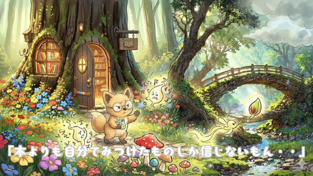 「本よりも自分でみつけたものしか信じないもん・・」