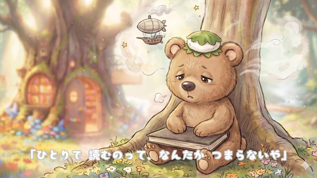 「ひとりで 読むのって、なんだか つまらないや」