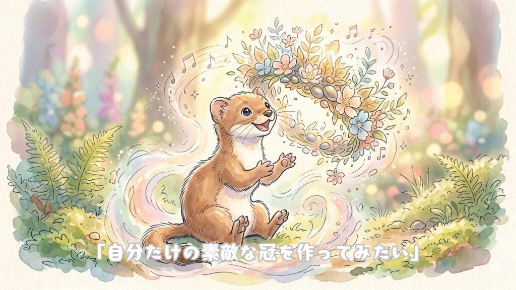 「自分だけの素敵な冠を作ってみたい」