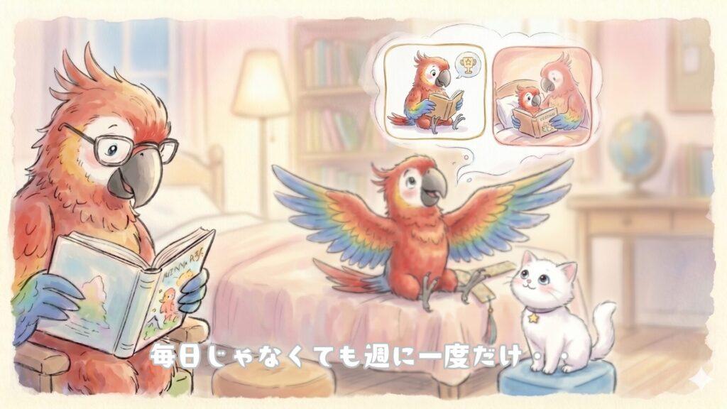 毎日じゃなくても週に一度だけ・・
